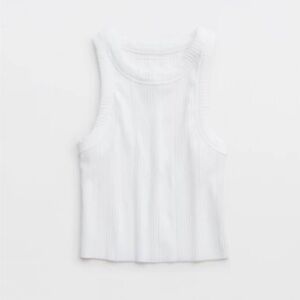 Aerie Textured Free Spirit Ribbed Tank Top (L)